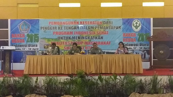 Menkes Buka Raker Kesda Provinsi Sulut Tahun 2015